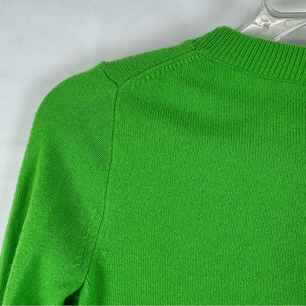 J.Crew Collection Italian Cashmere Crewneck‎ Sweater Lime Green Women’s XXS